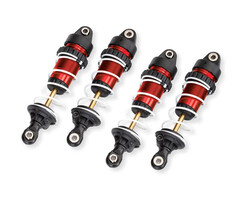 Traxxas 10765-RED - Mini PTFE Aluminum Long GTR Shocks & Springs (2), Red, Mini Maxx®
