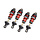 10765-RED - Mini PTFE Aluminum Long GTR Shocks & Springs (2), Red, Mini Maxx®