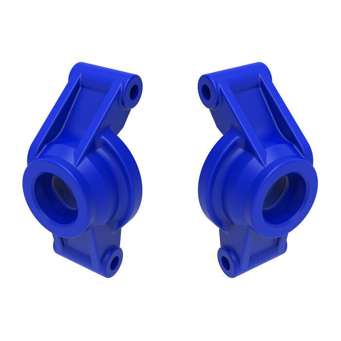 Traxxas 10752-BLUE - Carriers, Stub Axle (rear) (left & right) Blue, Mini Maxx®