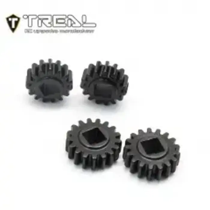 TREAL TR-OPG - TREAL SCX24 Overdrive Portal Gears 15T/17T Harden Steel Gears Compatible with TREAL SCX24/TRX4M Portal Axles