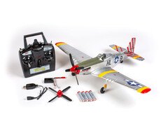 RageRC RGRA1600 - P-51D Mustang 500mm Brushless RTF Warbird with PASS (Pilot Assist Stability Software) System