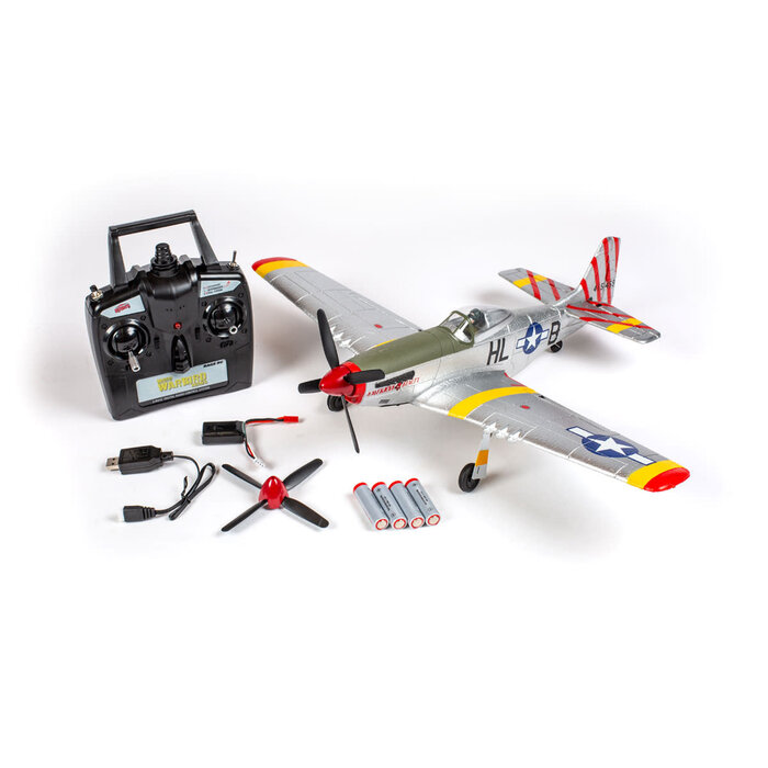 RageRC RGRA1600 - P-51D Mustang 500mm Brushless RTF Warbird with PASS (Pilot Assist Stability Software) System