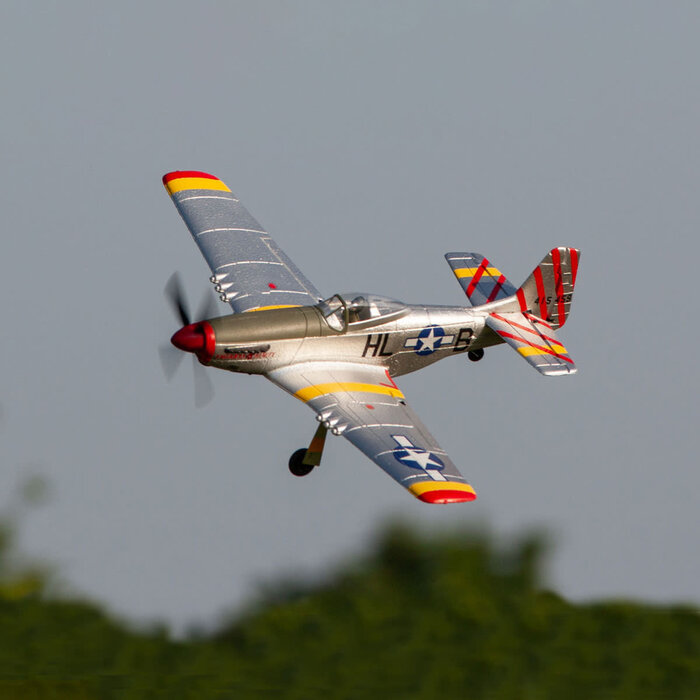 RageRC RGRA1600 - P-51D Mustang 500mm Brushless RTF Warbird with PASS (Pilot Assist Stability Software) System