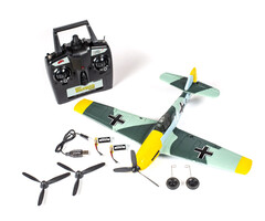 RageRC RGRA1304V2 - Messerschmitt Bf 109 Micro RTF Airplane with PASS (Pilot Assist Stability Software) System