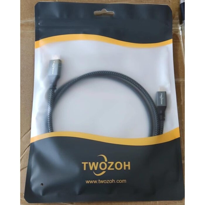 Twozoh HD-012-1.0M - Twozoh 4K Micro HDMI to HDMI Cable 3.3FT, High-Speed Full HDMI to Micro HDMI Braided Cord Support 3D 4K/60Hz 1080p