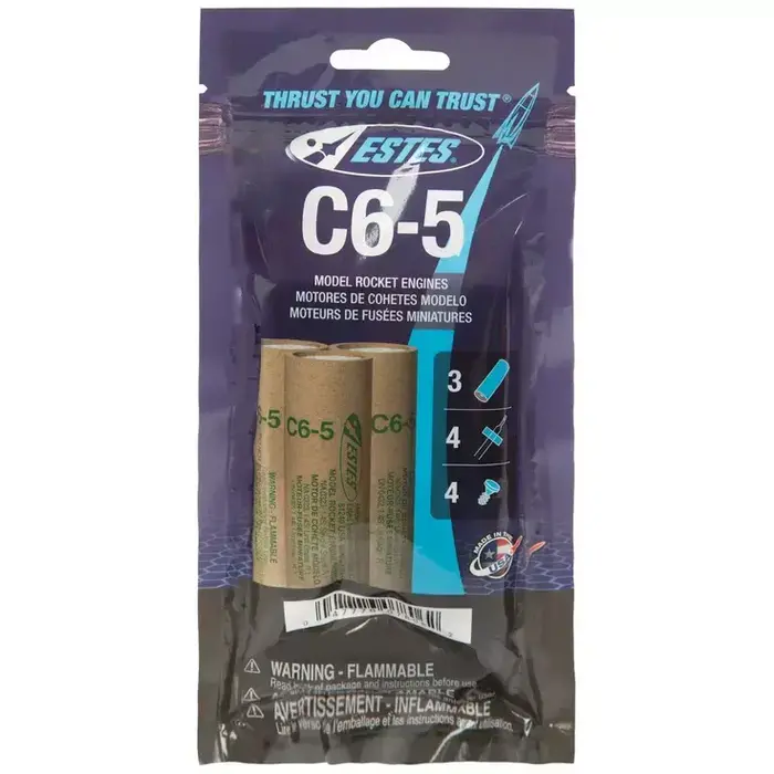 Estes Rockets EST10024 - C6-5 Model Rocket Engines (3pk)