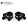 TR-AFSK-CNC-BLK-SLVR - TREAL Aluminum 7075 Front Steering Knuckles Set (2P) L&R CNC Machined Upgrades for 1/18 TRX4M TRX4MT, Black/Silver
