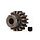 6489X -  Gear, 16-T pinion (1.0 metric pitch) (fits 5mm shaft)/ set screw (for use only with steel spur gears)