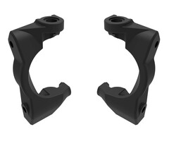 Traxxas 10732-BLK - Caster Blocks (c-hubs), left & right (black), Mini Maxx®
