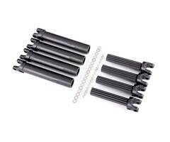 Traxxas 8993X - Half shaft set, left or right (plastic parts only) (internal splined half shaft/ external splined half shaft) (4 assemblies) (for use with #8995 WideMaxx™ suspension kit)