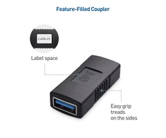USB-COUPLER - Cable Matters - USB 3.0 Coupler USB Female to Female Adapter Gender Changer