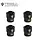 TR-BEWH-BLK - TREAL Brass Extended Wheel Hubs 7mm*10mm Hex, 3g/pc (4pcs) for 1/18 TRX4M Defender and Bronco (Black)