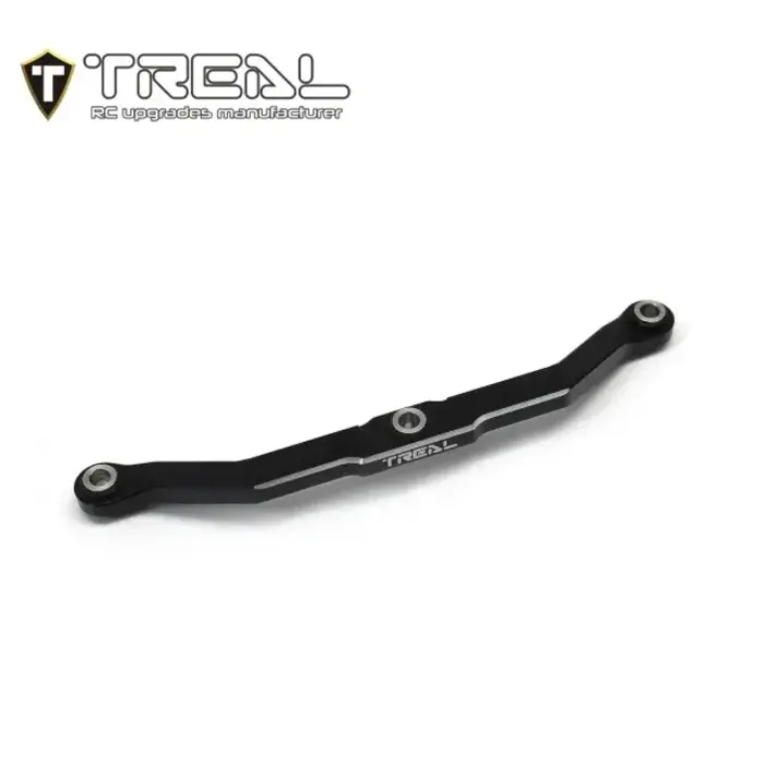 TREAL TR-AFSL-CNC-BLK/SLVR - TREAL TRX-4M Front Steering Link, Aluminum 7075 CNC Machined Upgrades for 1/18 TRX4M TRX4MT
