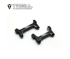 TREAL TR-AF/RBM-BLK/SLVR - TREAL Aluminum 7075 Front and Rear Bumper Mounts Set (F&R) for 1/18 TRX4M Defender Bronco