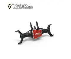 TREAL TR-AFAH-CB-BLK/RED - TREAL Aluminum 7075 Front Axle Housing w Caster Blocks (C-Hubs) for 1/18 TRX4M TRX4MT & Trx-4MT