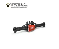 TREAL TR-ARAH-BLK/RED - TREAL Aluminum 7075 Rear Axle Housing for 1/18 TRX4M TRX4MT