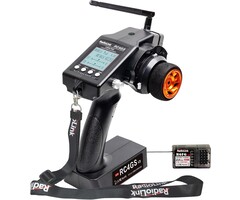 Radiolink RC4GS-V3 - Radiolink RC4GS V3 5 Channels RC Transmitter and Receiver, 2.4GHz Surface Remote Controller R6FG Gyro RX Combo, 30 Models Storage for RC Crawler, Drifting, Bash, Buggy Cars and Boats