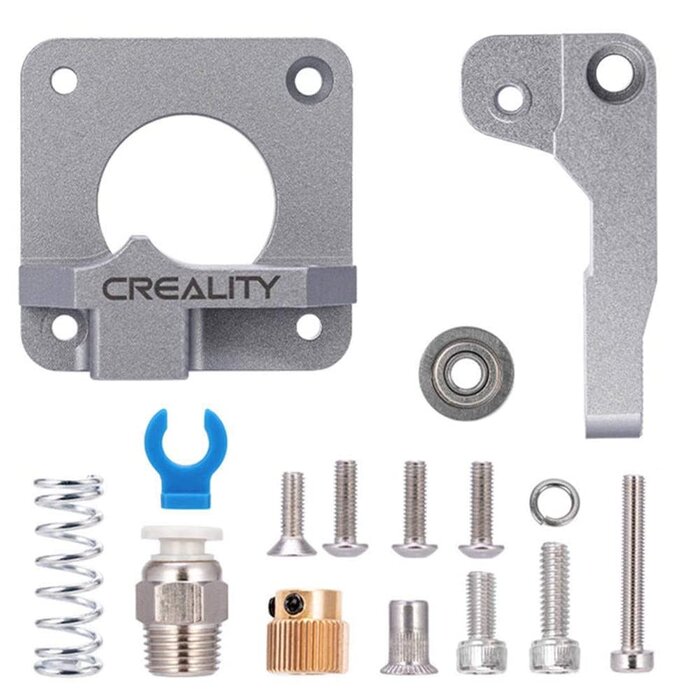 Creality CREALITY-EXTRUDER - Creality Official Ender 3 Extruder Upgrade Metal Drive Feeder 3D Printer Parts for Ender-3 Pro/3S/3 V2/3 Max CR-10/10S Gray Aluminum 1.75mm Filament Extruder