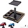 10767-10768 - HobbyPark 1/18 1/24 RC Crawler Work Stand 360 Degree Rotation Lift Or Lower RC Car Repair Workstation for TRX4M TRX4MT Axial SCX24 AX24 FCX24 Tools (Unassembled) (Black-Gold)
