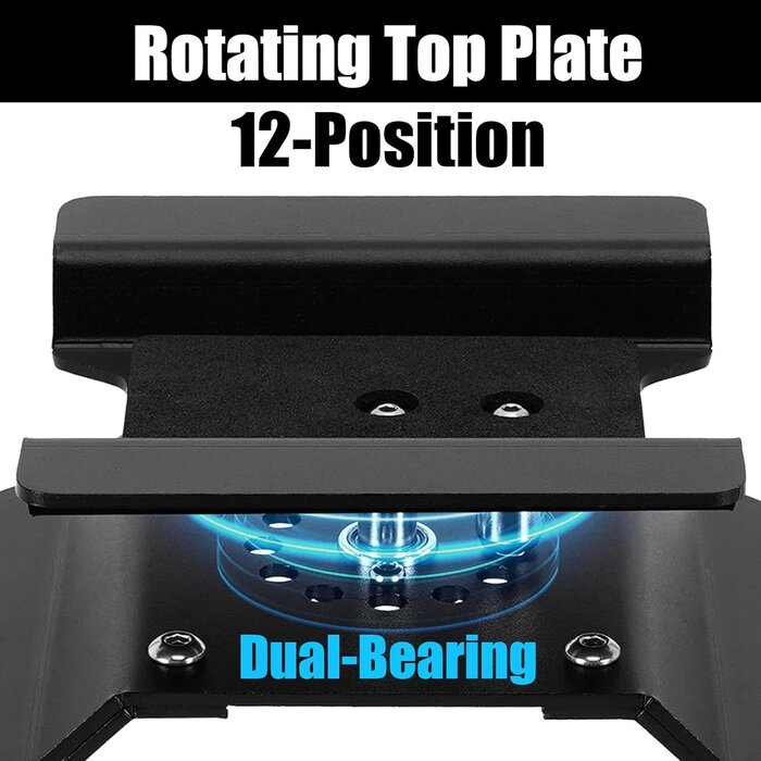 INJORA TOOL-63 - INJORA Aluminum 80g RC Car Stand with Shock Holder for 1/24 1/18 RC Crawler Upgrade (Black)