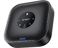 M0-PLUS - EMEET Conference Speakerphone M0 Plus, 4 AI Mics 360° Voice Pickup, Noise Reduction, USB C Speaker, Bluetooth Conference Speaker for 8 People w/Daisy Chain for 16 Compatible with Leading Software