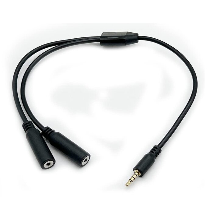 Seadream 6 Inch 2.5mm Gold Plated Audio Stereo Y Splitter Adapter Cable (White)