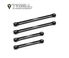 TREAL TR-AULS-BLK -  TREAL Aluminum 7075 Upper Links Set (4pcs) Chassis 4-Links Upgrades for Traxxas 1/18 Scale TRX4M Defender Bronco