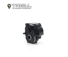 TREAL TR-ADGH-BLK/SLVR - TREAL Aluminum 7075 Differential Gearbox Housings for Traxxas 1/18 TRX4M TRX4MT