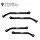 TR-AHCL-BLK - TREAL Aluminum 7075 High Clearance Links Set (4pcs) Chassis Lower Links for 1/18 TRX4M Defender Bronco