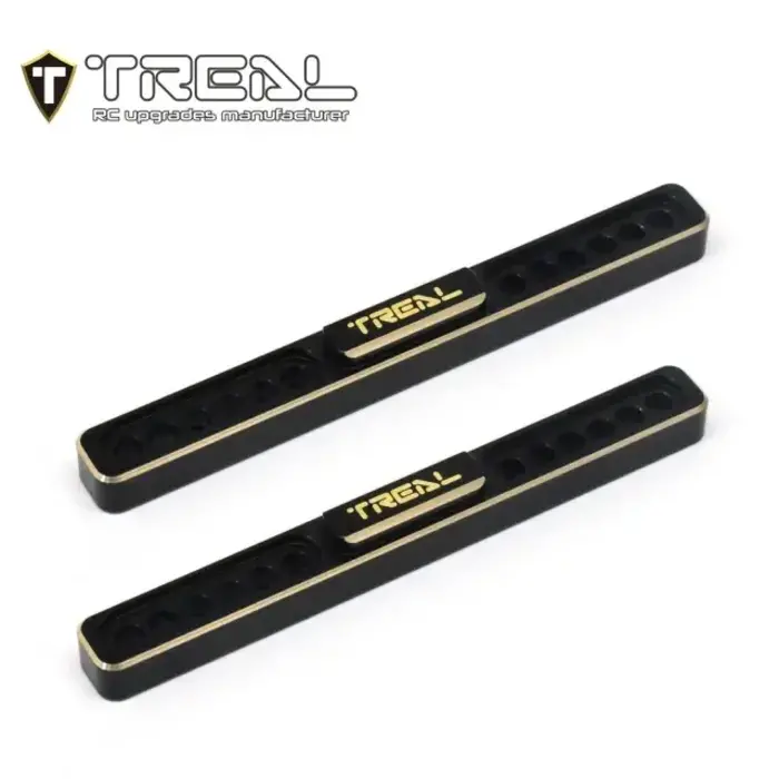 TREAL TR-BBB-CNC - TREAL Brass Boulder Bars CNC Machined Weight Upgrdes for 1/18 TRX4M Defender Bronco