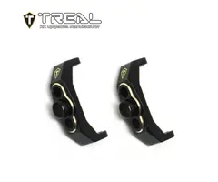 TREAL TR-BF-C-HUBS-CB - TREAL Brass Front C Hubs Caster Blocks 5.2g/pc (2P) L&R Heavy Weight Upgrades for 1/18 TRX4M TRX4MT