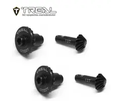 TREAL TR-SAR/POG-SET - TREAL Harden Steel Axle Ring & Pinion Overdrive Gears Set 13T/22T w Spool Locker for 1/18 TRX4M TRX4MT, Overdrive 16%