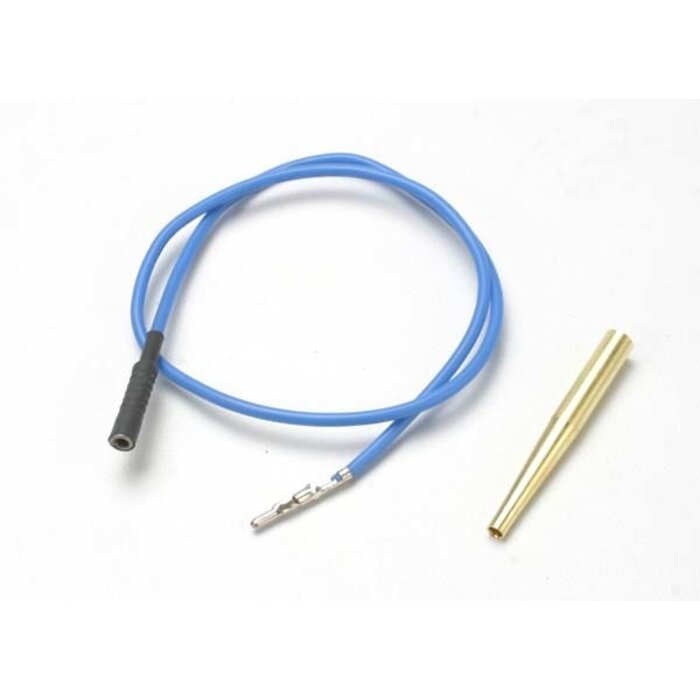 Traxxas 4581X - Lead wire, glow plug (blue) (EZ-Start® and EZ-Start® 2)/ molex pin extractor (use where glow plug wire does not have bullet connector)