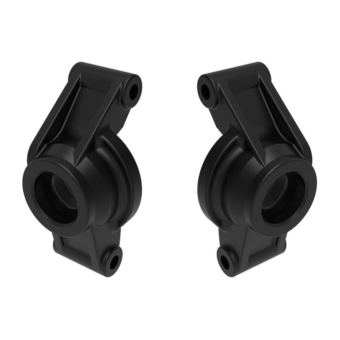 Traxxas 10752-BLK - Carriers, Stub Axle (rear) (left & right) Black, Mini Maxx®