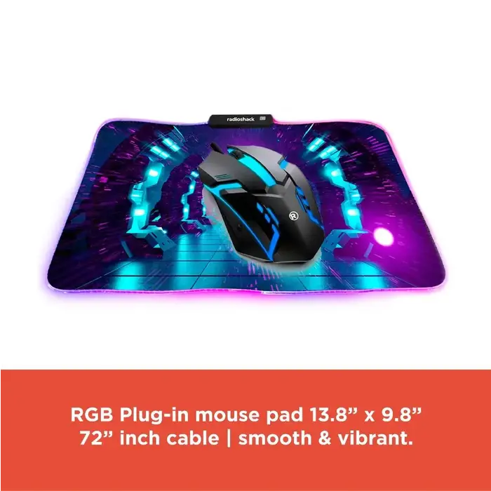 RadioShack Redragon S101 Gaming Keyboard, M601 Mouse, RGB Backlit Gaming Keyboard, Programmable Backlit Gaming Mouse, Value Combo Set [New Version]
