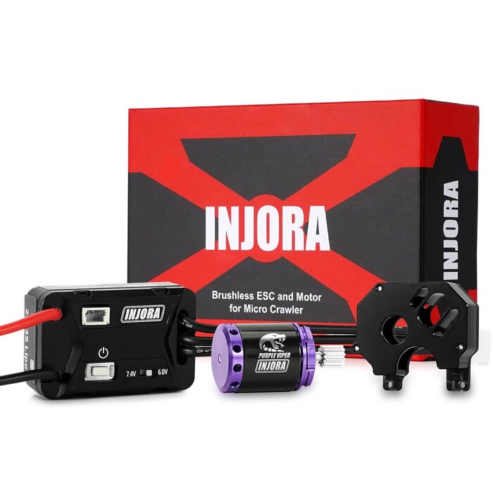 INJORA MBL32G2-INM18 - INJORA MBL32 G2 Waterproof Brushless ESC & 2204 Fat Viper Motor for 1/24 SCX24
