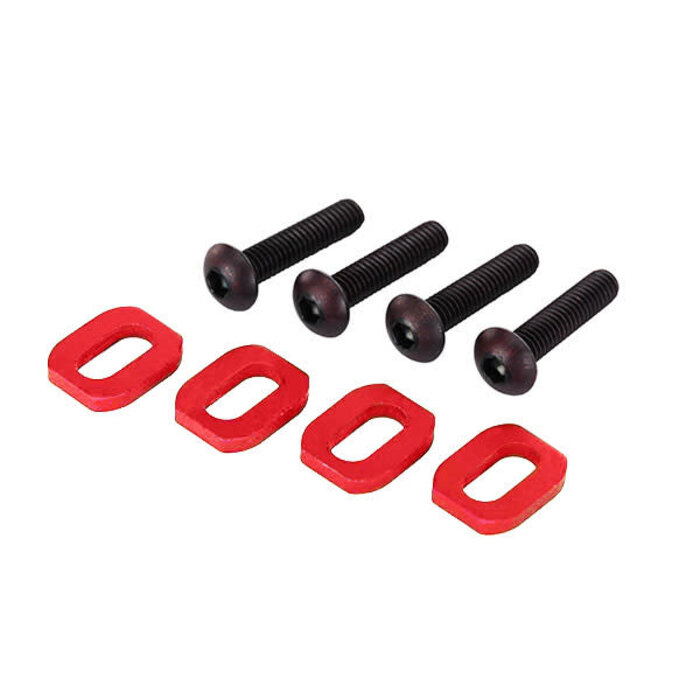 Traxxas 7759R - Red Aluminum Motor Mount Washers (4)