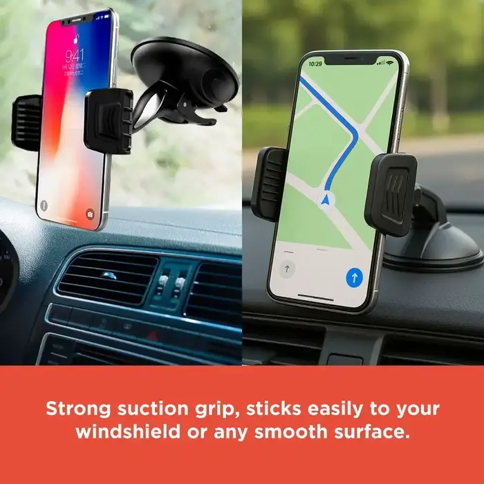 RadioShack 2604753 - RadioShack Suction Cup Phone Holder, 360-Degree Rotation
