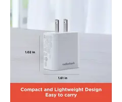 RadioShack 2605163 - RadioShack 3.4A, 17W, Dual USB-A Port Wall Charger