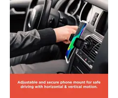RadioShack 2604751 - RadioShack Car Fan Phone Holder, 360-Degree Rotation