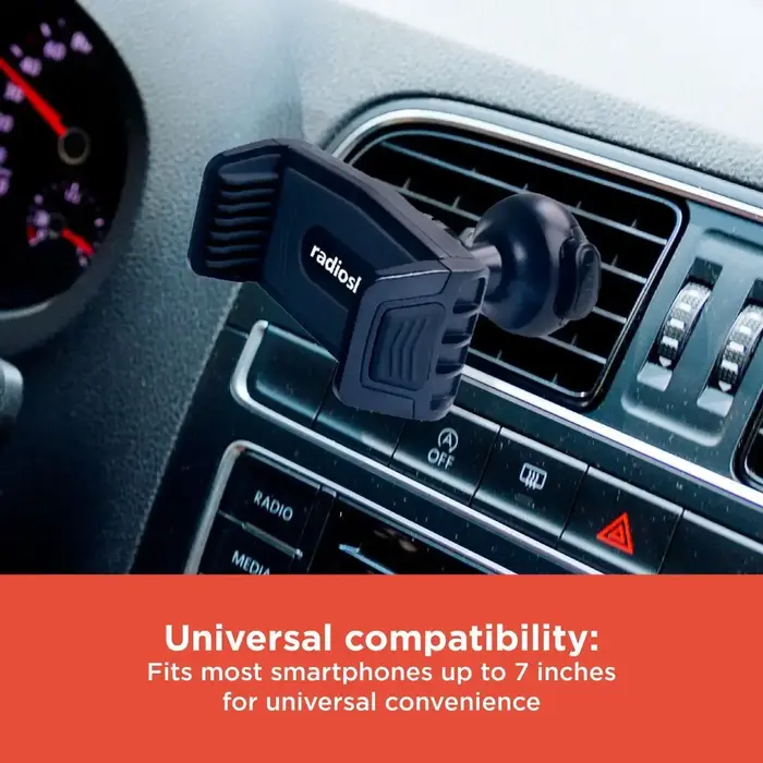 RadioShack 2604751 - RadioShack Car Fan Phone Holder, 360-Degree Rotation