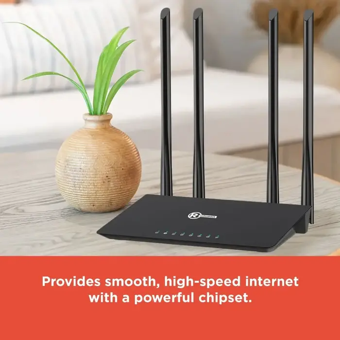 RadioShack 2505012 - RadioShack High-Speed WiFi Router, 1200Mbps, 1500 Sq ft