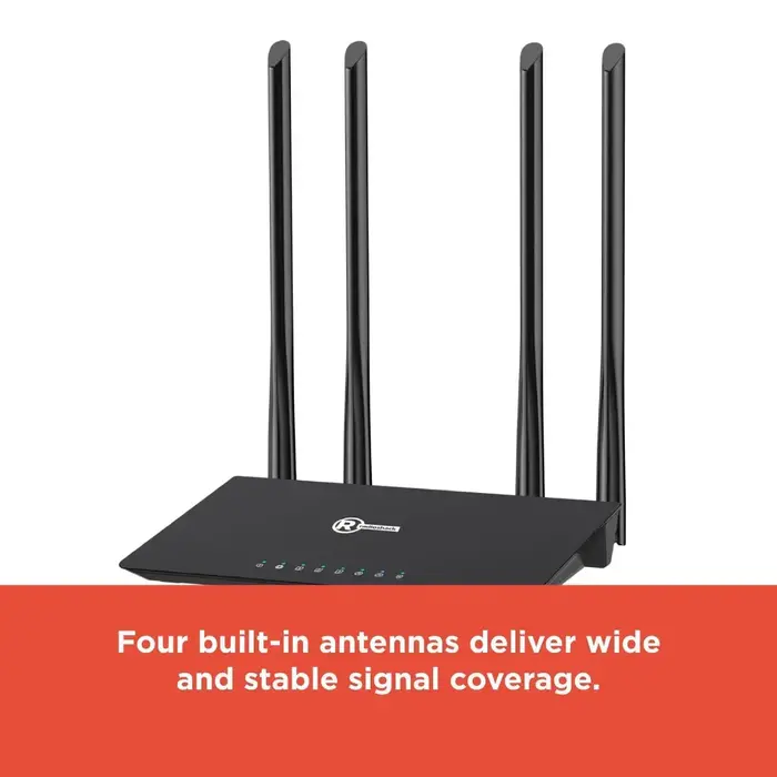 RadioShack 2505012 - RadioShack High-Speed WiFi Router, 1200Mbps, 1500 Sq ft
