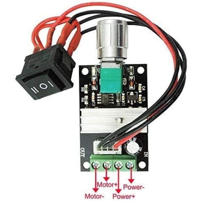 PWM-1203BB - ABSOK DC Motor Speed Controller PWM 1203BB 6 V 12 V 24 V 3 A 80 W Speed Adjustable Reversible Pulse Forward And Reverse Control Switch Button