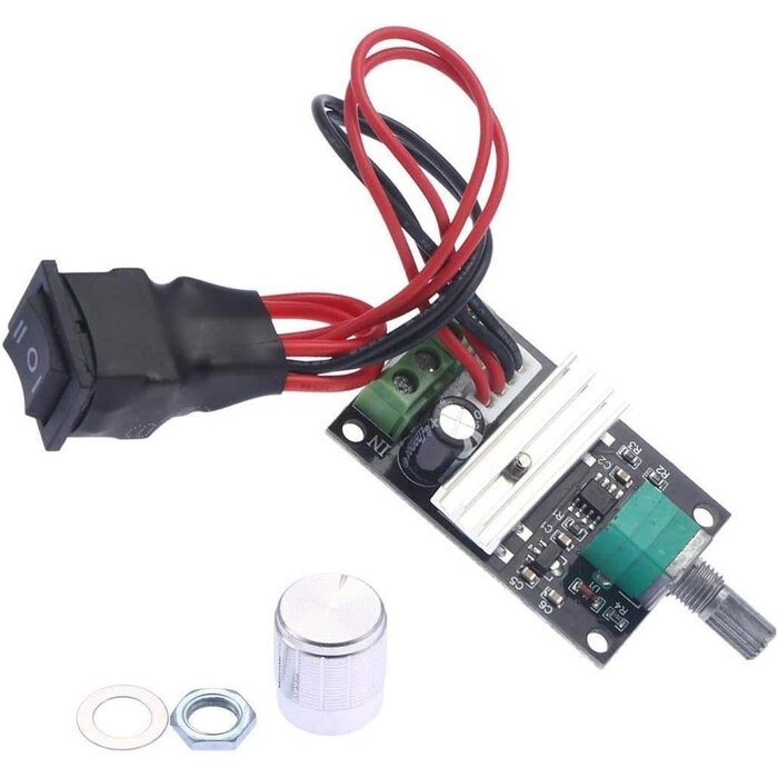 PWM-1203BB - ABSOK DC Motor Speed Controller PWM 1203BB 6 V 12 V 24 V 3 A 80 W Speed Adjustable Reversible Pulse Forward And Reverse Control Switch Button
