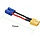 EC3/M-XT60F - ZHOFONET EC3 Male to XT60 Female Connector Adapter, XT60-EC3 Extension Cable, RC Battery Adapter with 5cm 16AWG Silicone Wire for LiPo Battery Micro FPV Drone