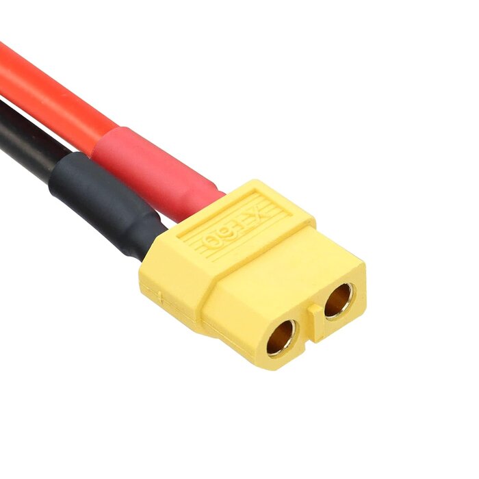 XT60/M-XT60/F - RIIEYOCA XT60 Male to XT60 Female Connector with 0.5m 12AWG Silicon Wire for RC Lipo Battery FPV Drone