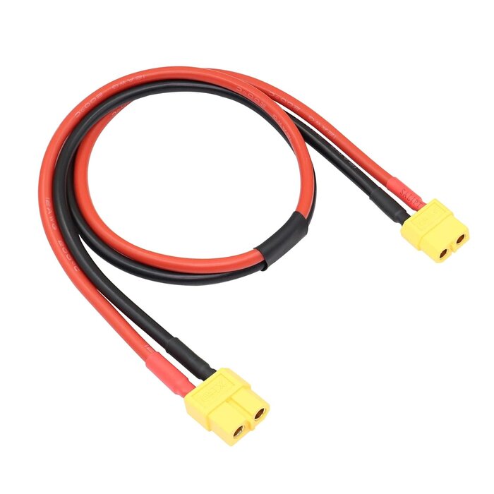 XT60/F-XT60/F - RIIEYOCA XT60 Female to XT60 Female Connector with 0.5M 12AWG Silicon Wire for RC Lipo Battery FPV Drone