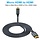 HDMI2MICRO-HDMI - Twozoh Micro HDMI to HDMI Cable 6.6FT, Nylon Braided Micro HDMI Cable Support 3D/4K@60Hz 18Gbps/2160P/1080P for GoPro Hero7/8/9 Raspberry Pi 4