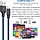 MICRO-USB-3FT - Puxnoin Micro USB Cable 3ft/1m Nylon Braided High Speed Micro USB Charging and Sync Cables Android Charger Cord Compatible Samsung Galaxy S7 Edge/S6/S5/S4,Note 5/4/3,LG,Tablet and More(Blue)